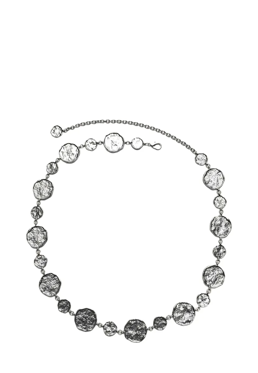 WITH ROUND PLATES  - Gürtel - grey