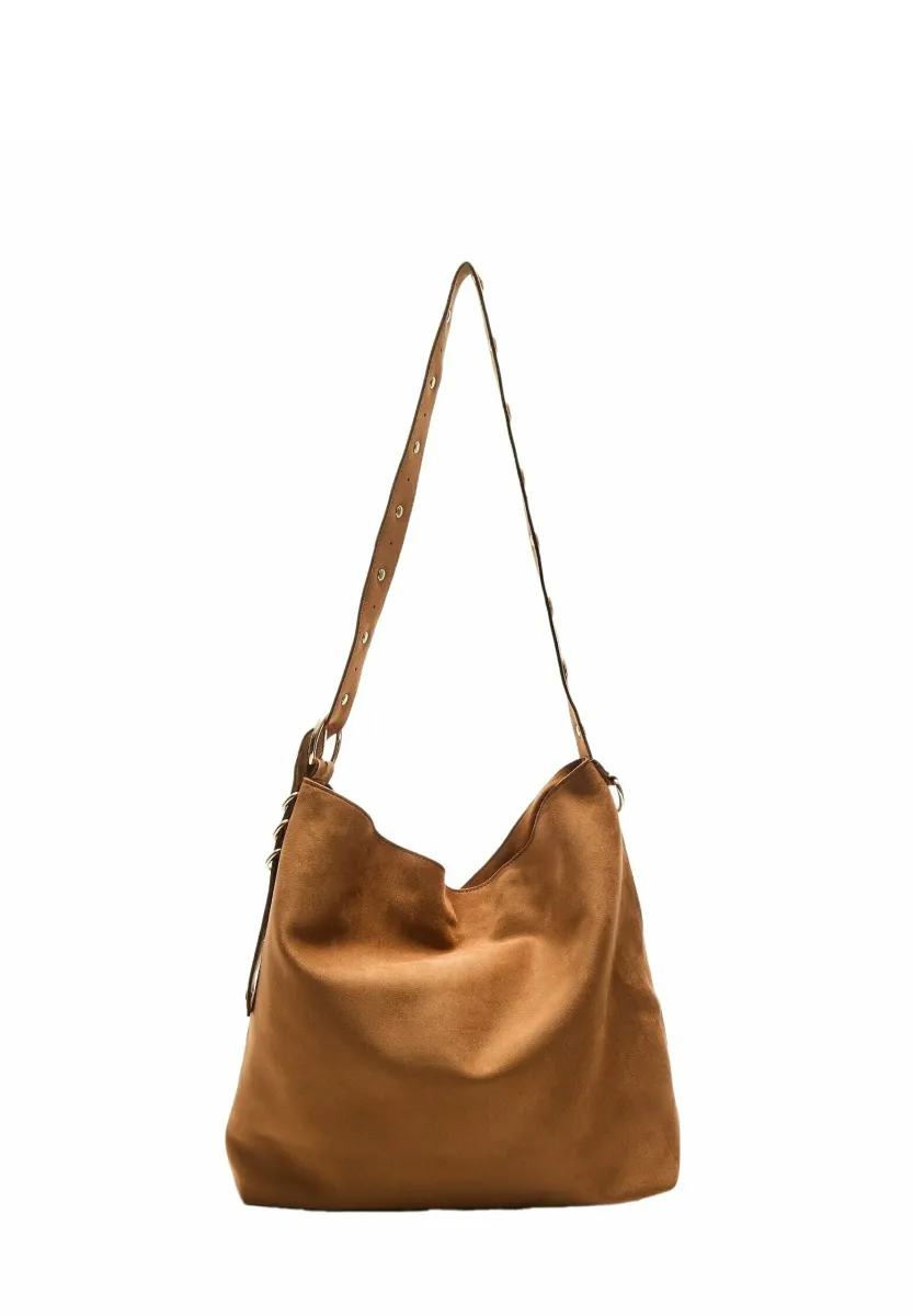 WITH STRAP DETAIL  - Umhängetasche - camel