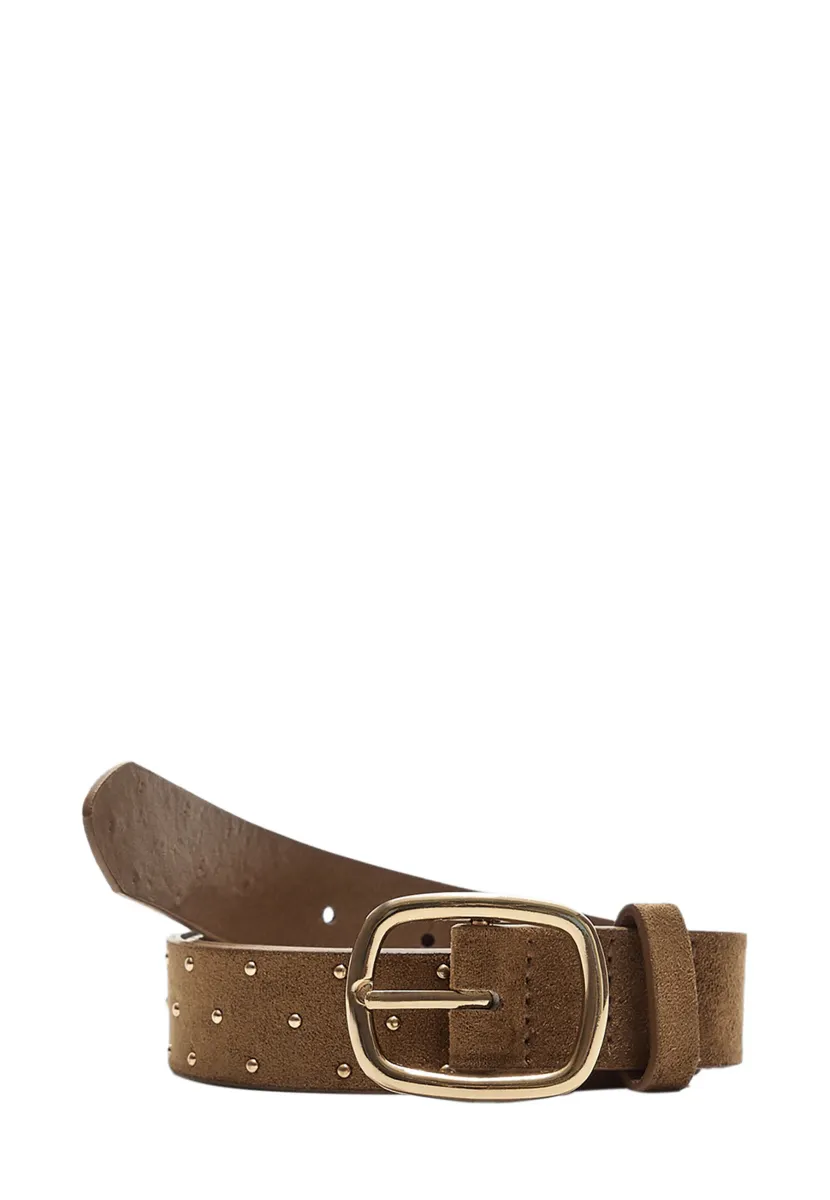 WITH STUDS - Gürtel - mottled brown