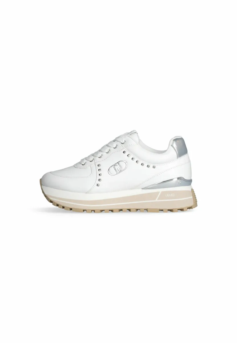 WITH STUDS - Sneaker low - white