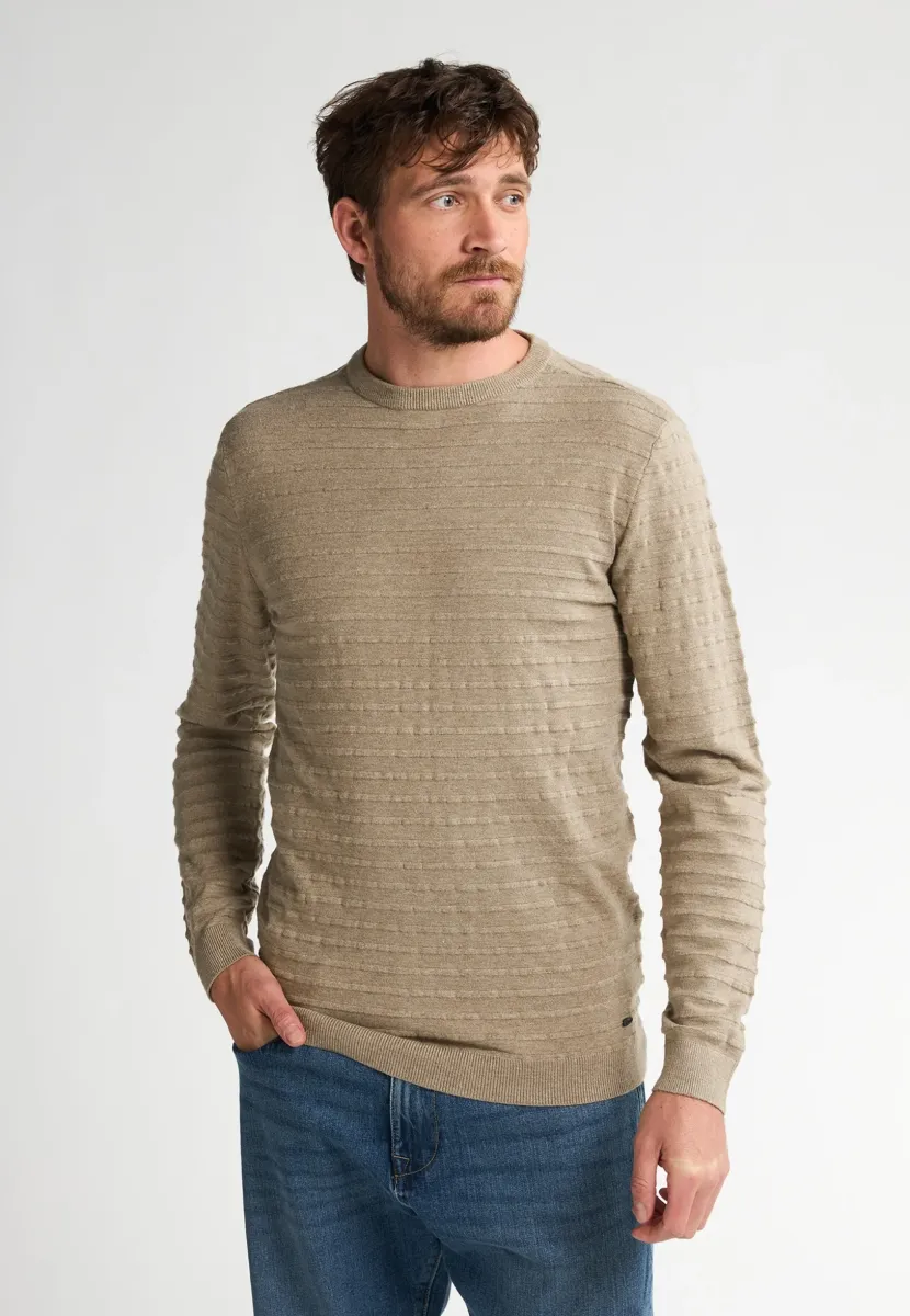 WITH TEXTURE THORNEWOOD - Strickpullover - tan