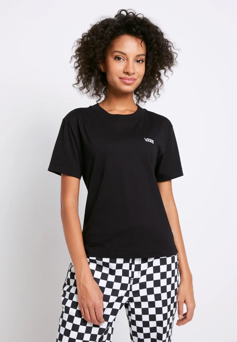WM JUNIOR V BOXY - T-Shirt basic - black