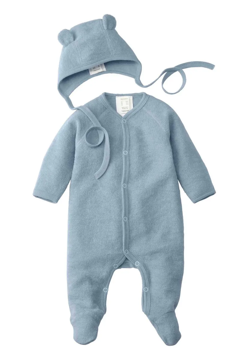 WOLLFROTTEE SET - Strampler - helles jeansblau
