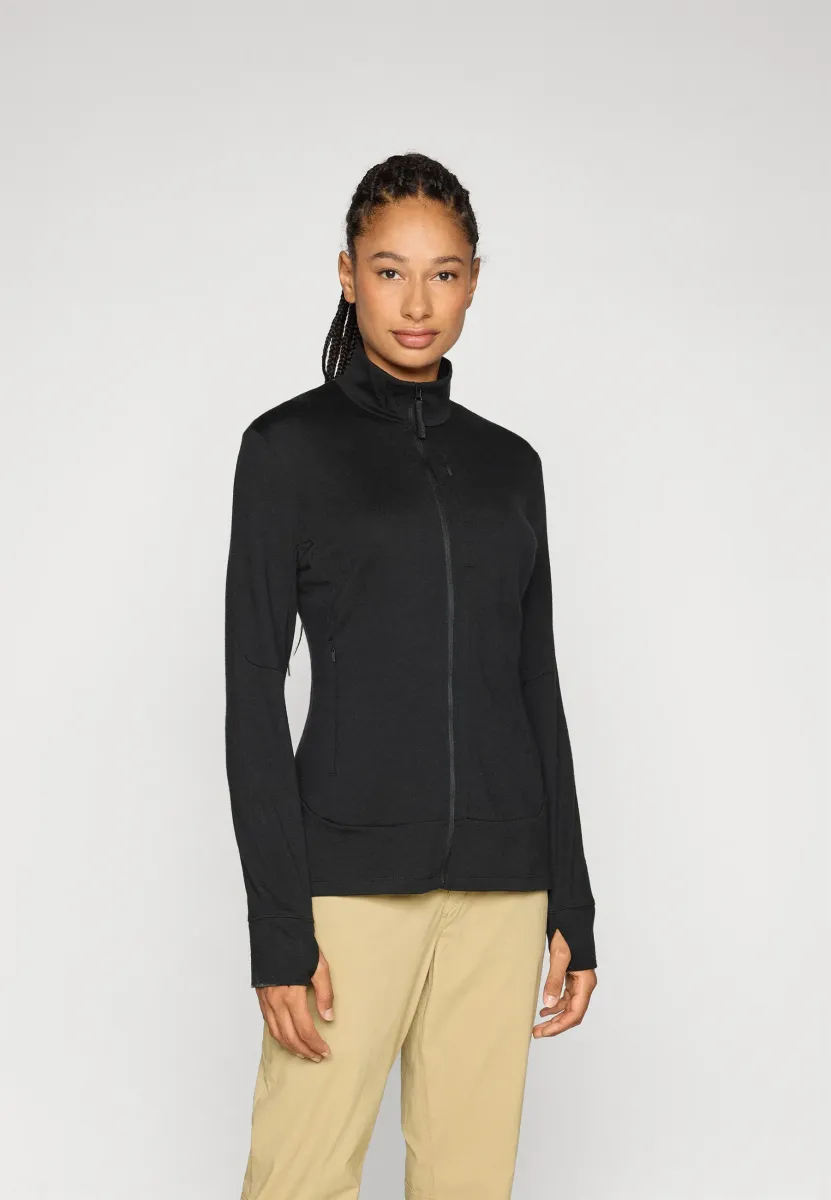 WOMEN QUANTUM ZIP - Fleecejacke - black