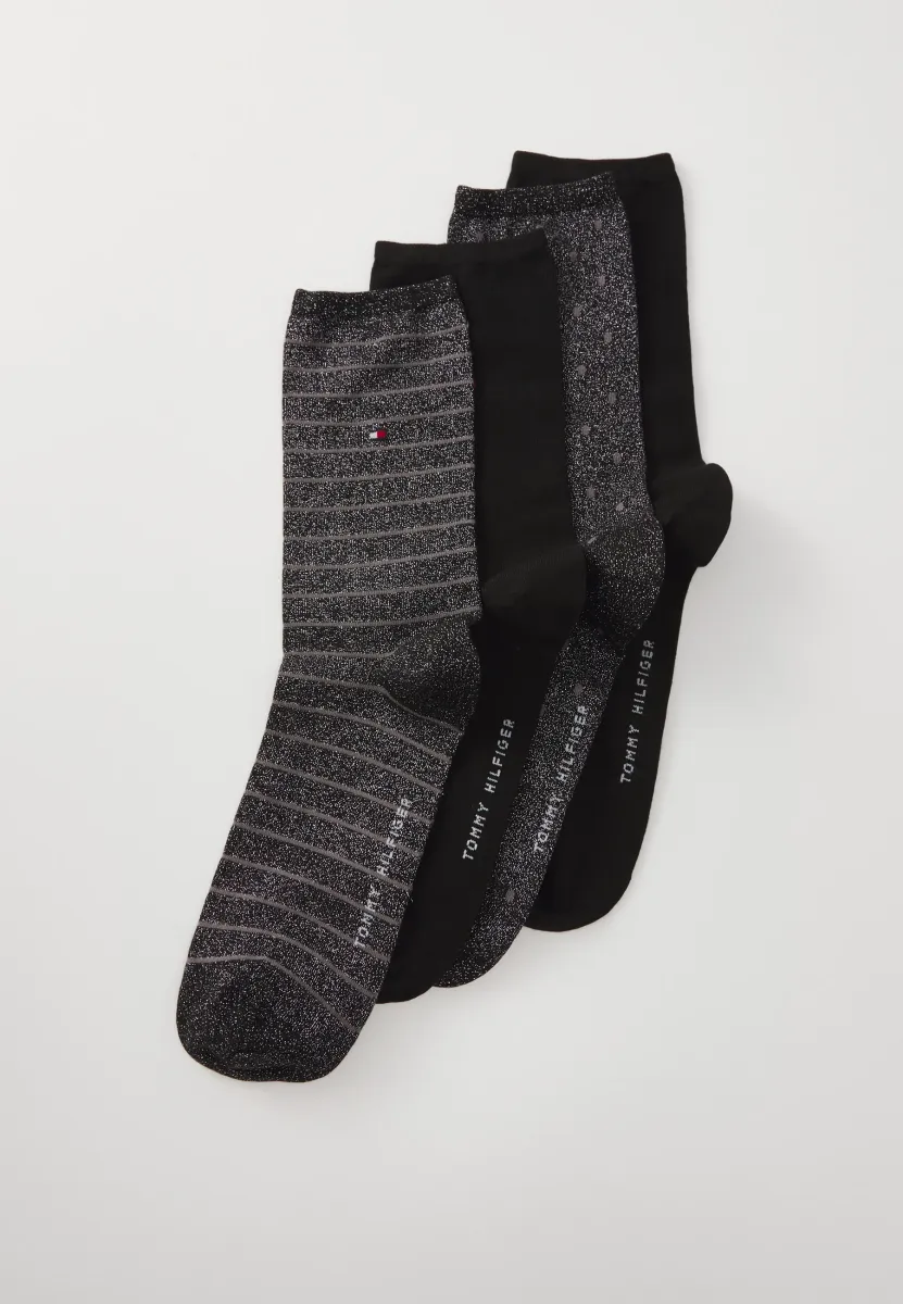 WOMEN SOCK 4 PACK - Socken - black lurex