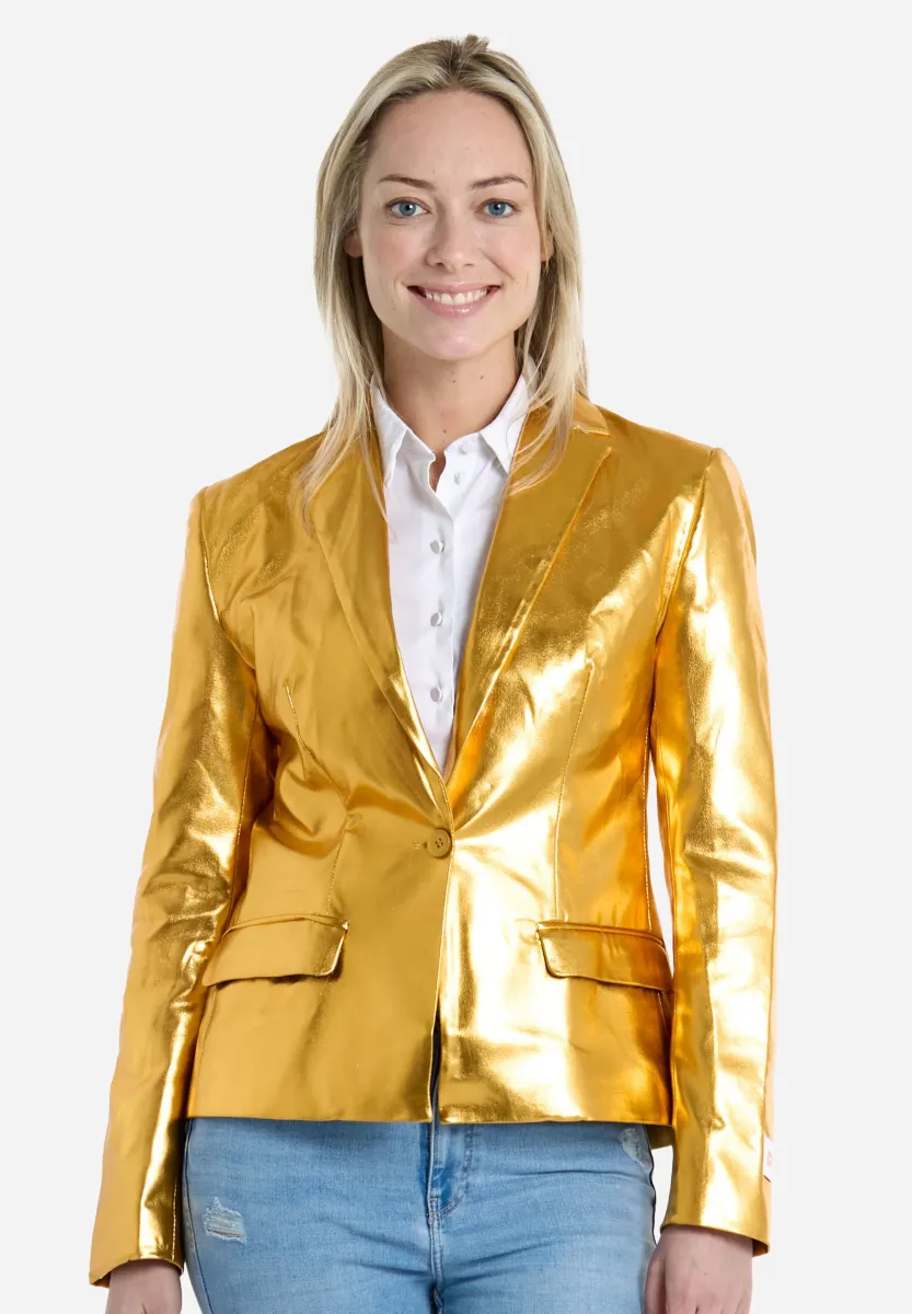 WOMEN'S GROOVY GOLD - Blazer - gold