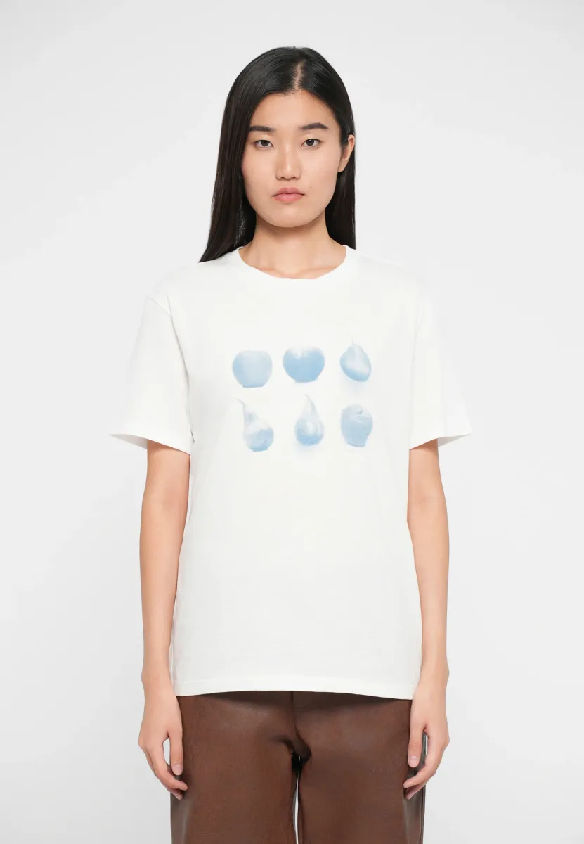 WOMENS APPLES AND PEARS - T-Shirt print - white