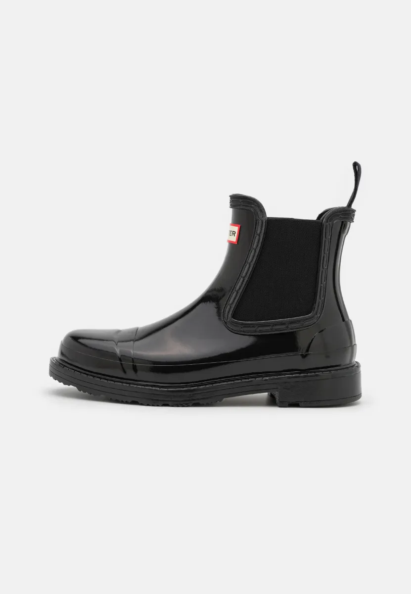 WOMENS COMMANDO CHELSEA BOOT VEGAN - Gummistiefel - black