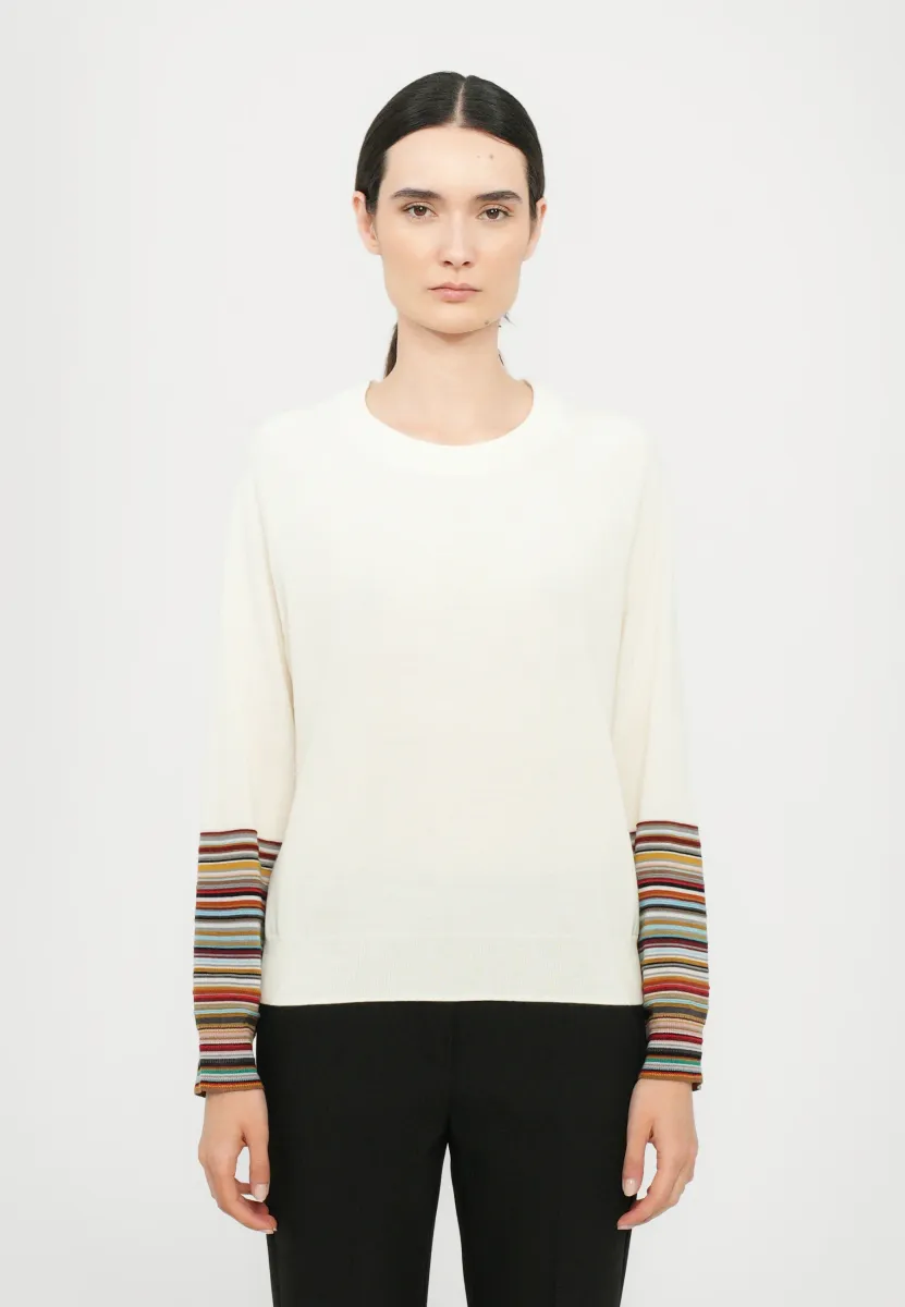 WOMENS CREW NECK - Strickpullover - white