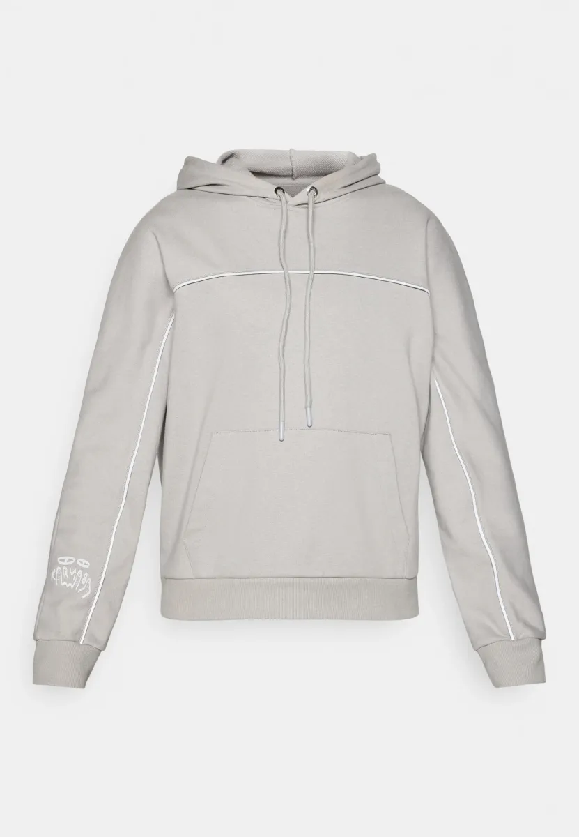 WOMENS PIPING HOODIE - Kapuzenpullover - grey