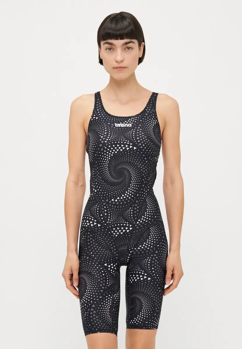 WOMENS PRINTED FULL BODY - Badeanzug - team black