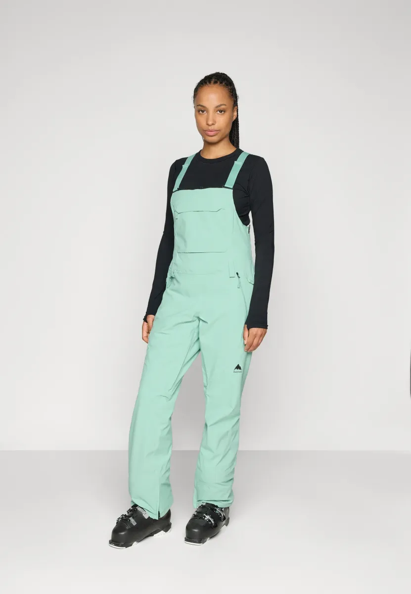 WOMENS RESERVE STRETCH SLIM BIBS - Skihose - soft sage
