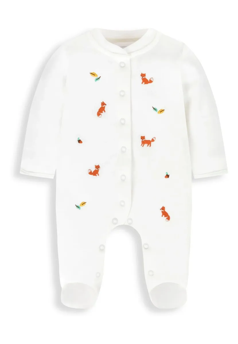 WOODLAND EMBROIDERED - Strampler - cream
