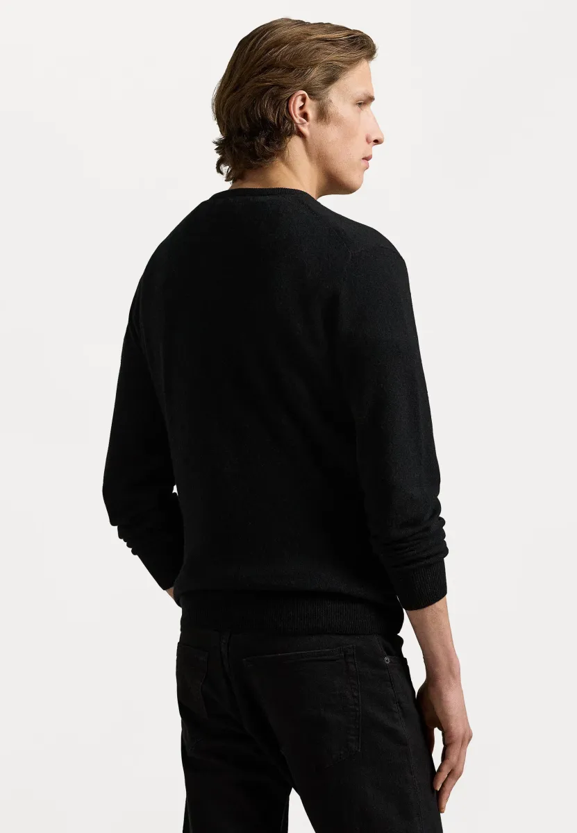 WOOL CREWNECK SWEATER - Strickpullover - black