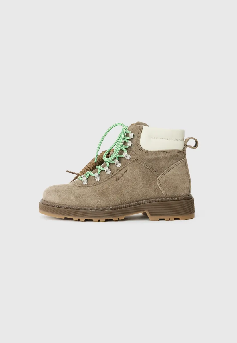 WOOTLYNNE - Schnürstiefelette - dark taupe
