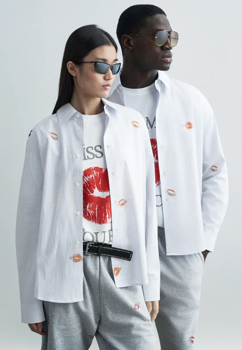 WORK FROM HOME UNISEX - Hemd - light blue