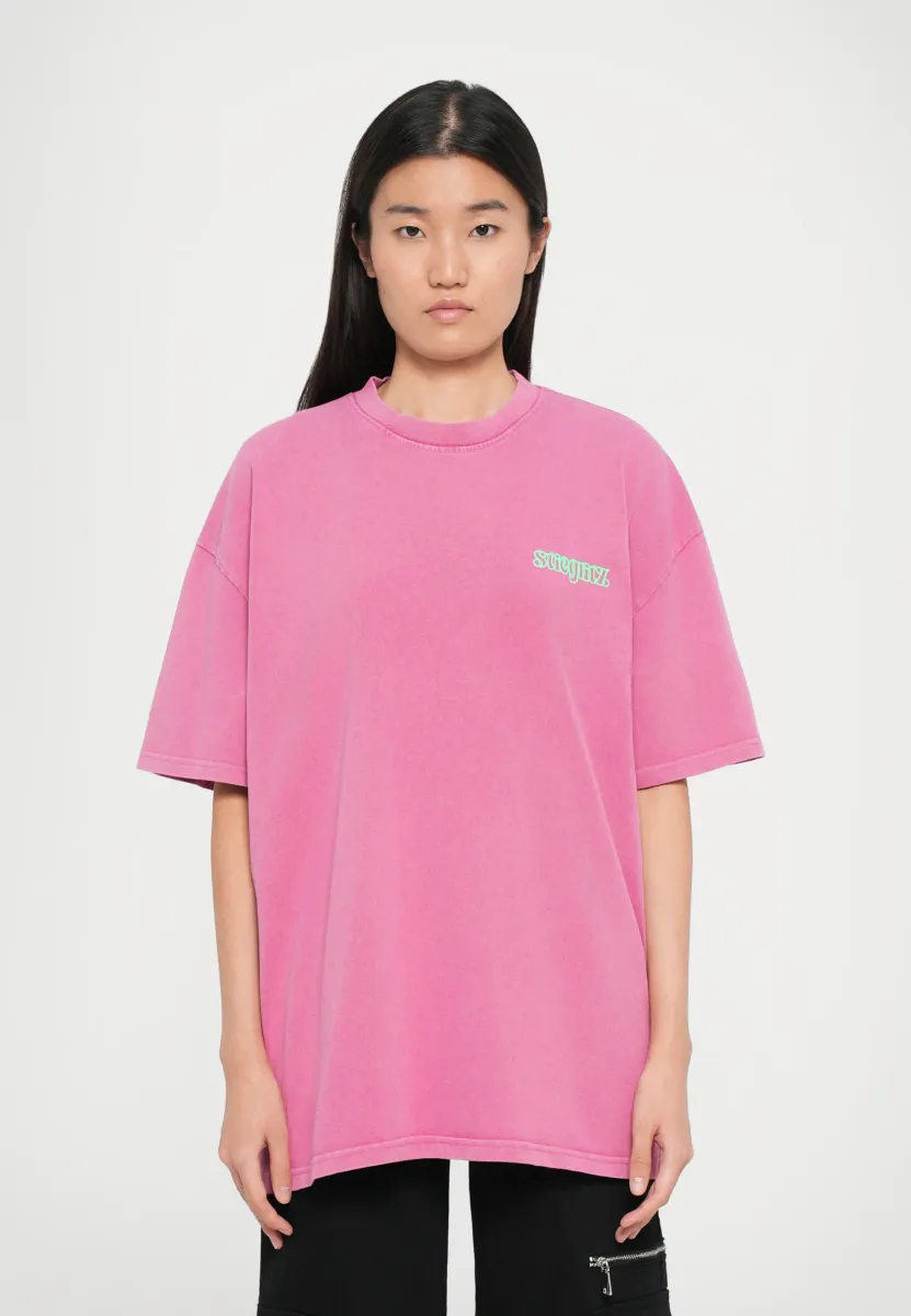 WORLD OF STIEG OVERSIZED  - T-Shirt print - pink