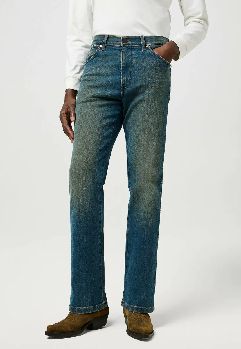 WRANCHER - Jeans Bootcut - faded