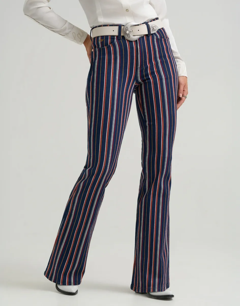 WRANGLER x LAINEY WILSON STRIPED FLARE - Flared Jeans - multicolor