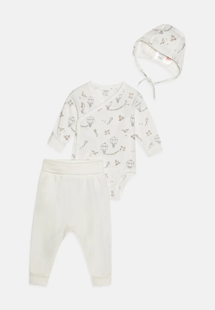 WRAP UNISEX SET - Nachtwäsche Set - light dusty white