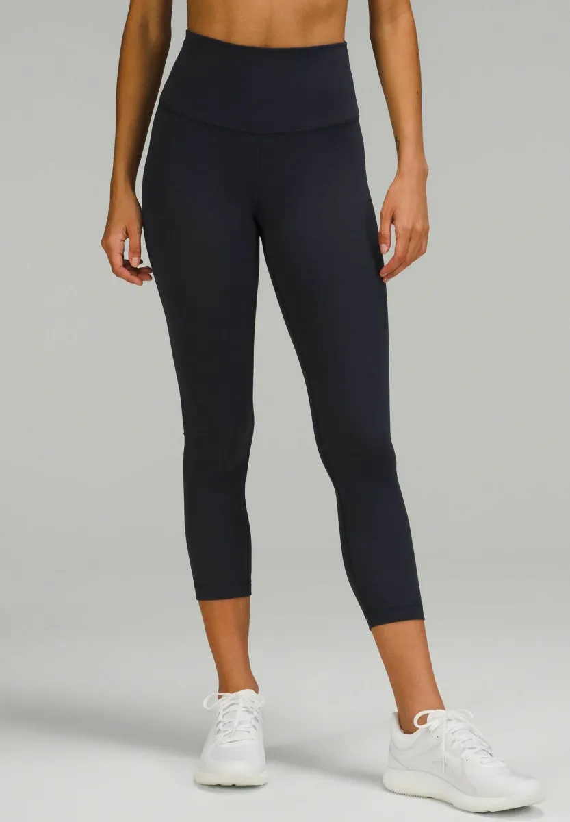 WUNDER TRAIN HR CROP 58CM - Tights - true navy