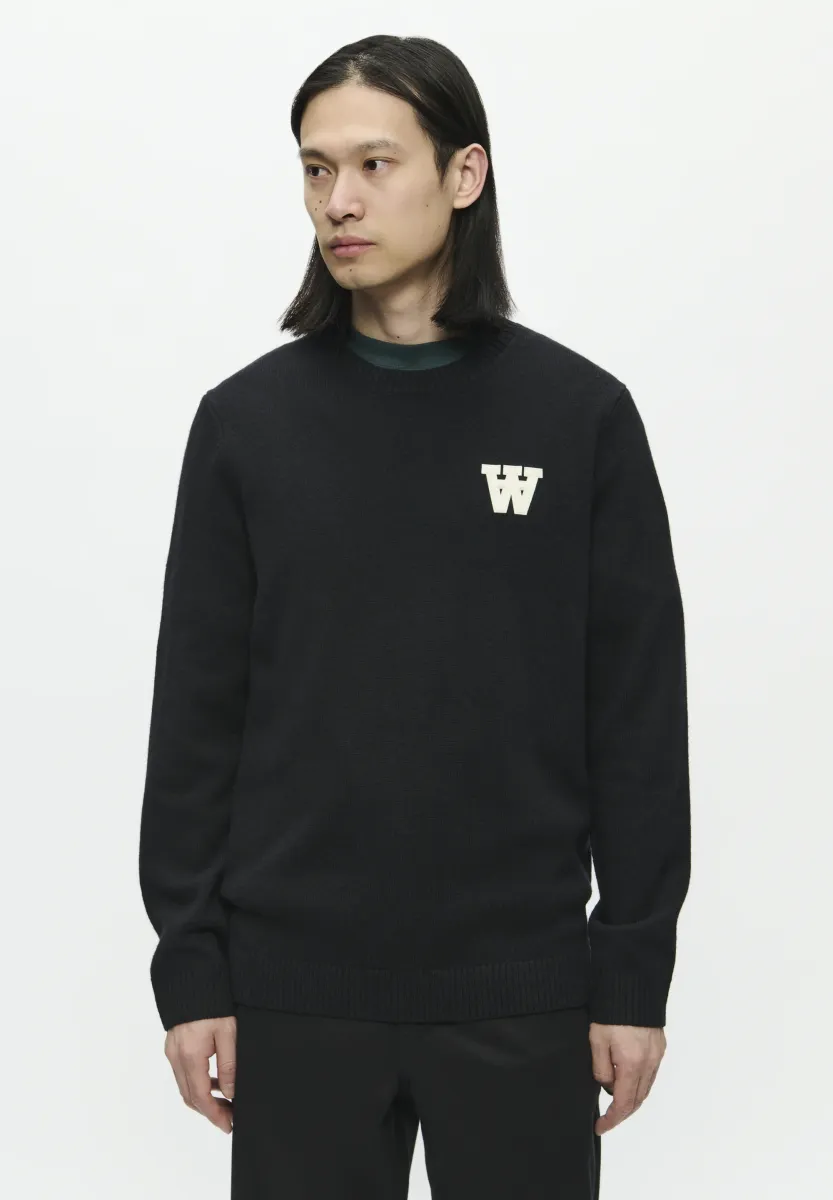 WWTAY L CREW - Strickpullover - black