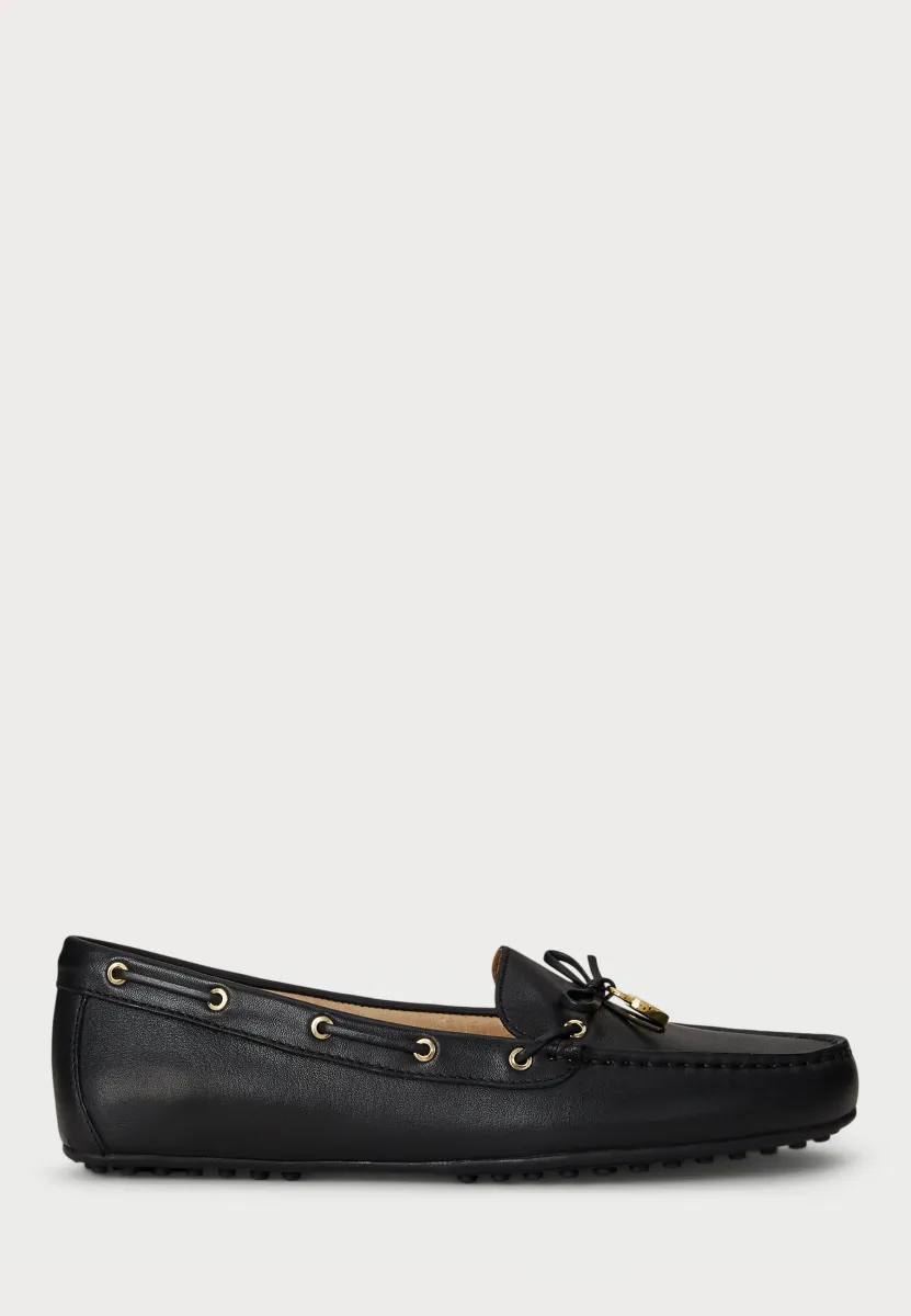 WYLIE NAPPA LEATHER DRIVER - Slipper - black
