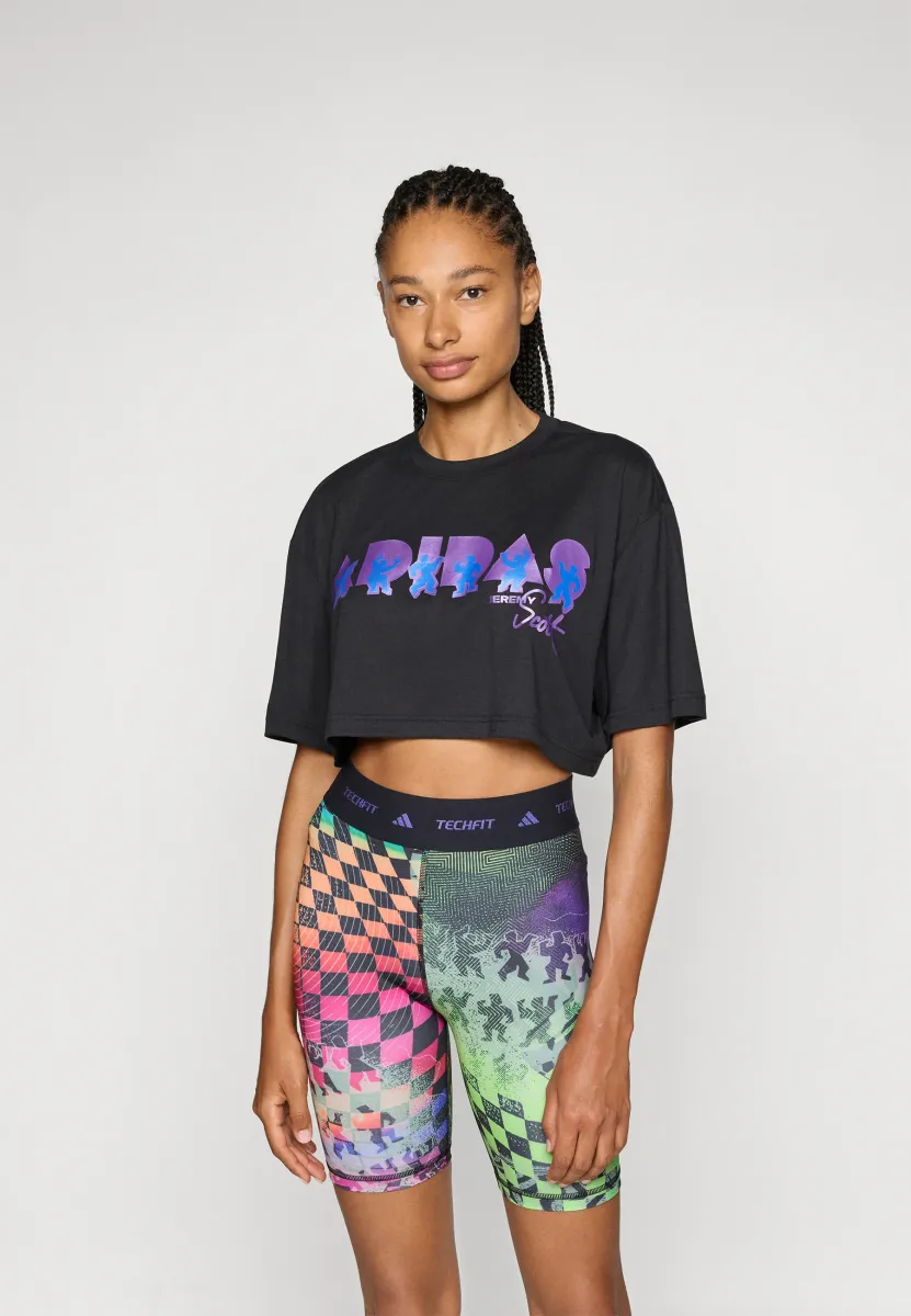 X JEREMY SCOTT PRIDE TRAINING TEE - T-Shirt print - black