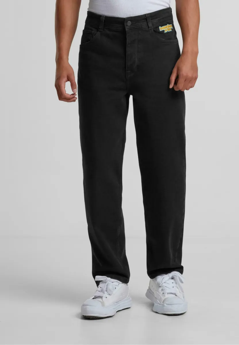 X-TRA BAGGY - Jeans Straight Leg - washedblack