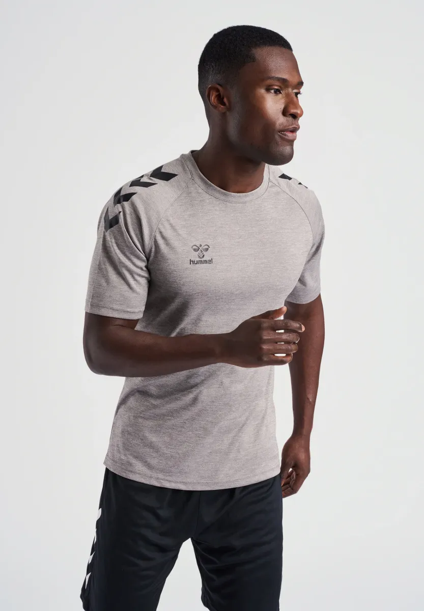 XK CORE POLY - T-Shirt print - grey melange