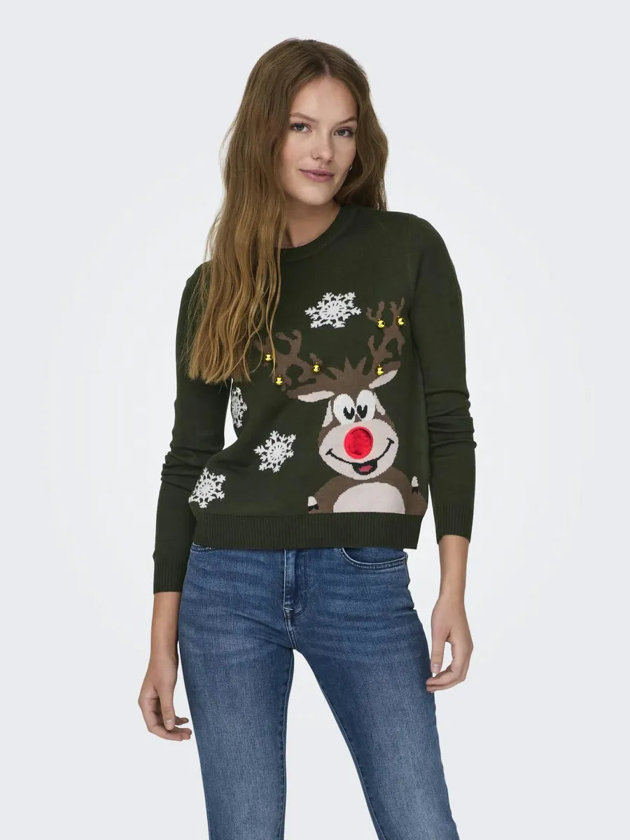 XMAS BELL LS EX  - Strickpullover - rosin