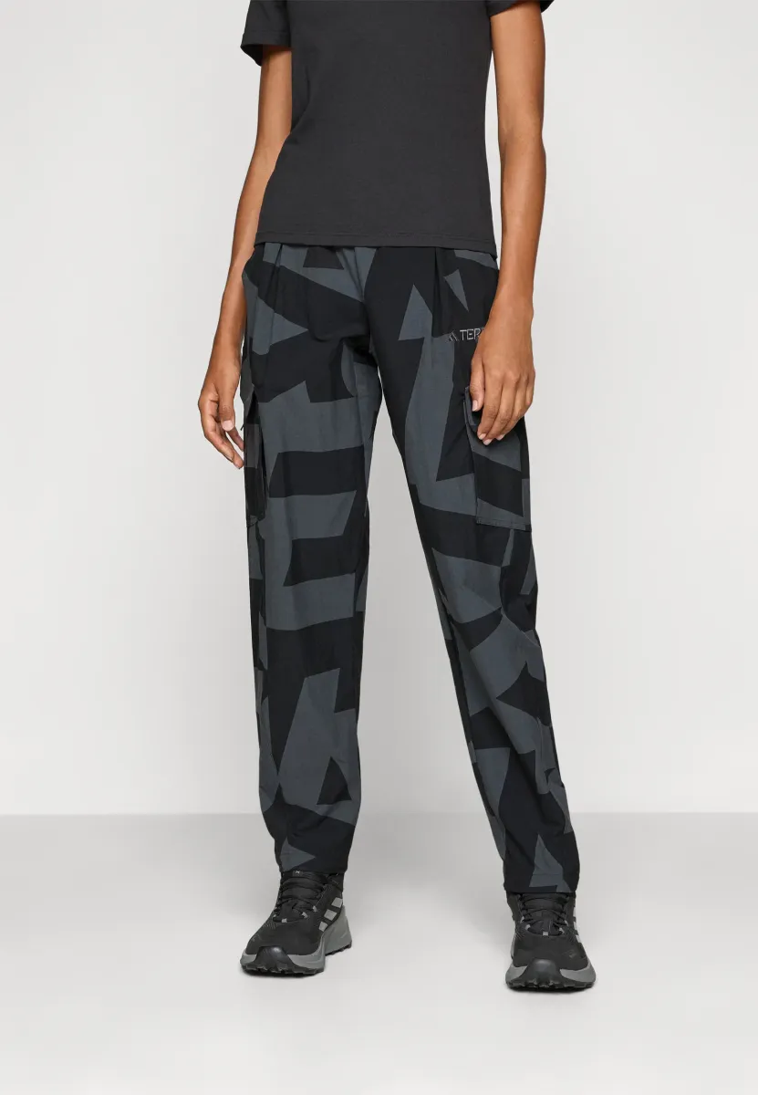 XPLORIC CARGO PRINTED - Outdoor-Hose - black/carbon