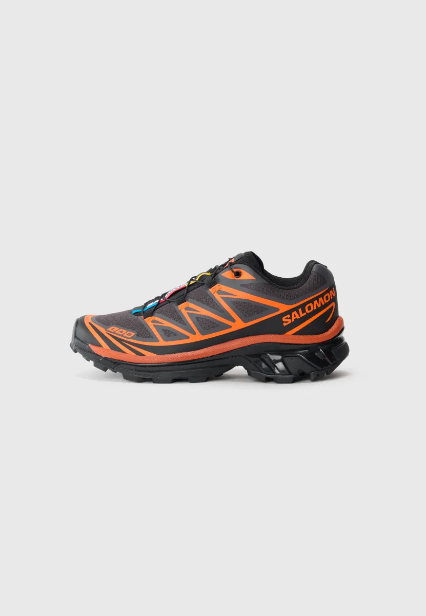 XT 6 UNISEX - Sneaker low - asphalt/black/red orange