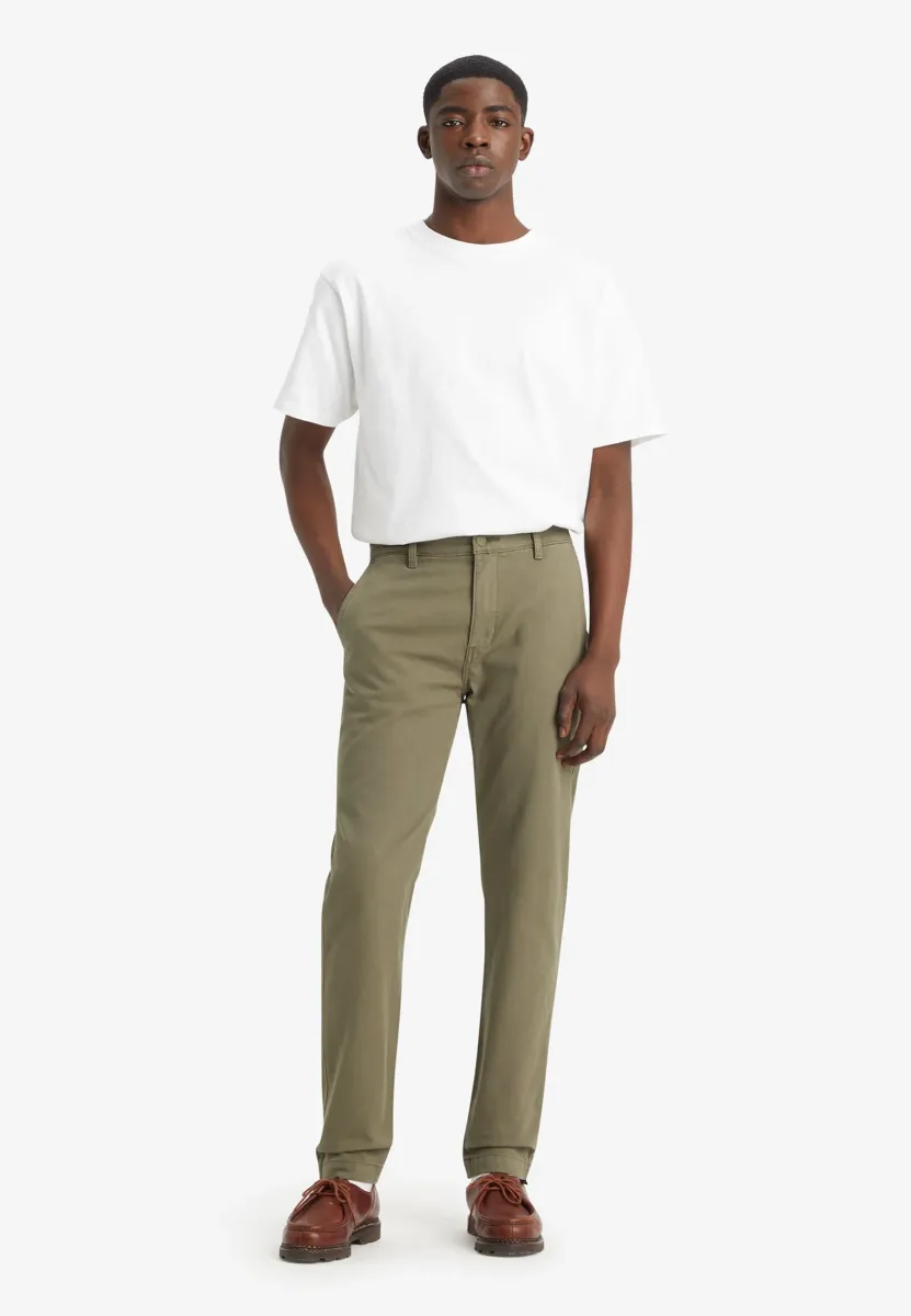 XX CHINO SLIM TAPER PANTS - Chino - bunker olive shady