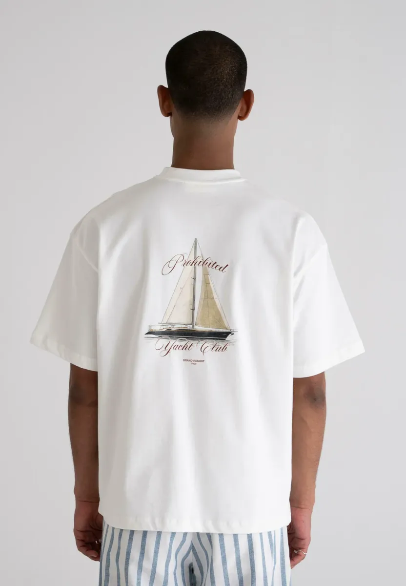 YACHT - T-Shirt print - off white