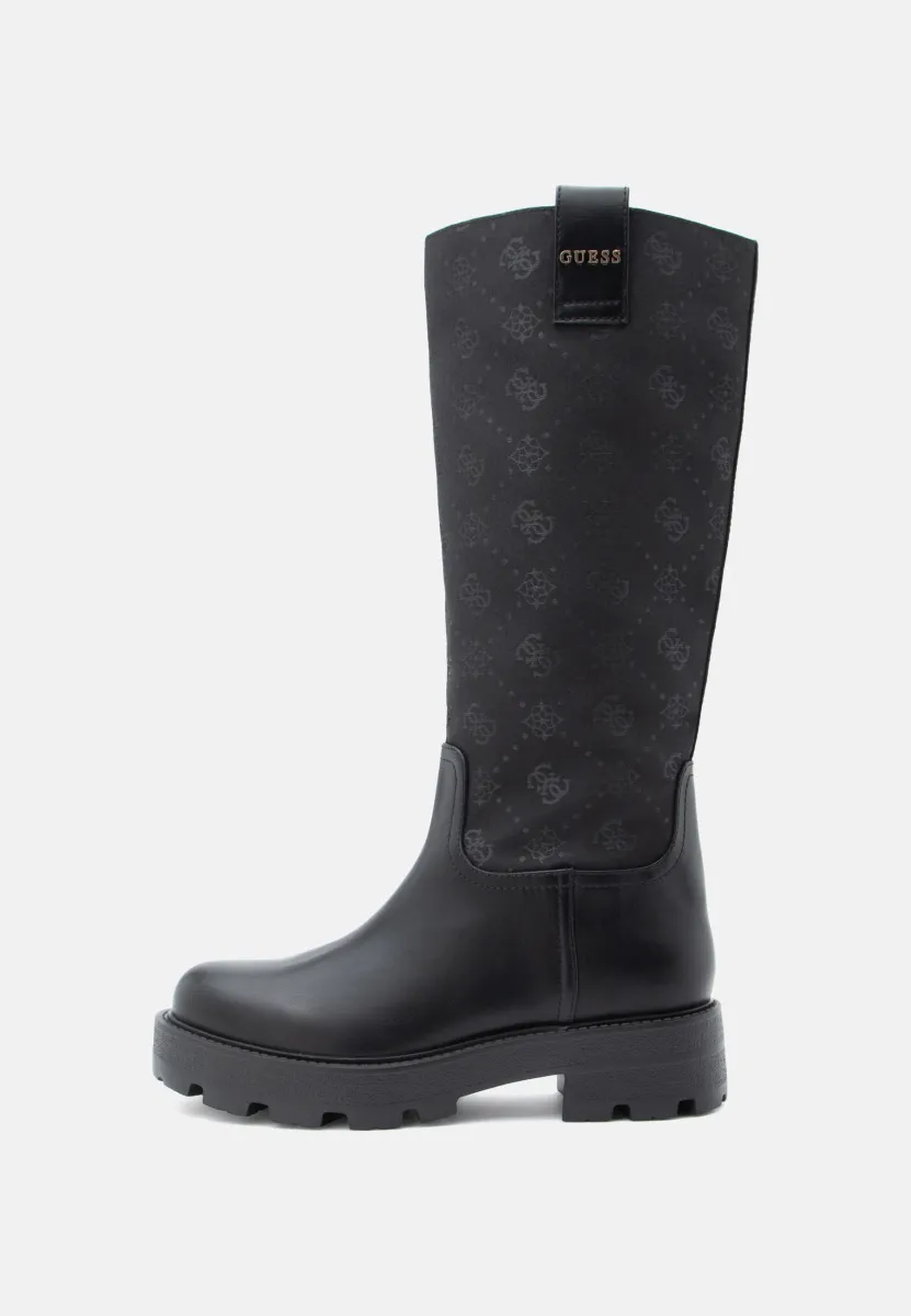 YANNIS - Plateaustiefel - black