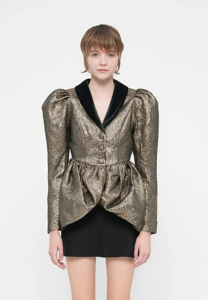 YASBIANCA JACKET - Blazer - black/bronze-coloured