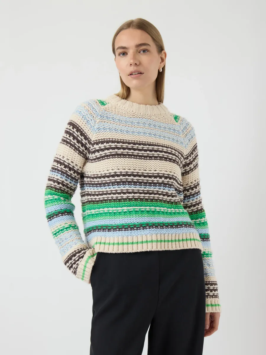 YASBIBI - Strickpullover - clear sky/multi colour