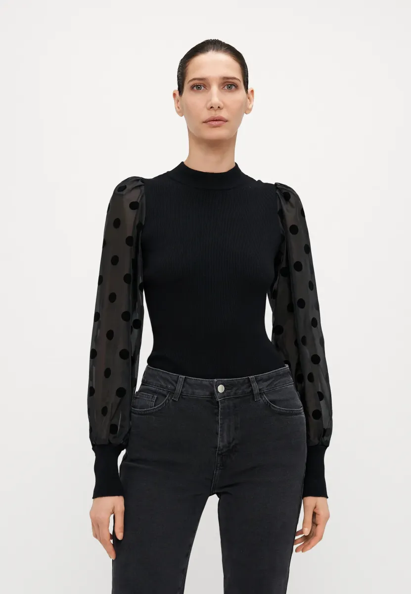 YASDOTME - Strickpullover - black