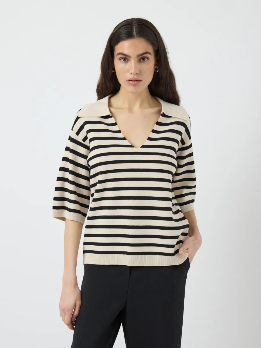 YASFONNY  - Strickpullover - birch/black