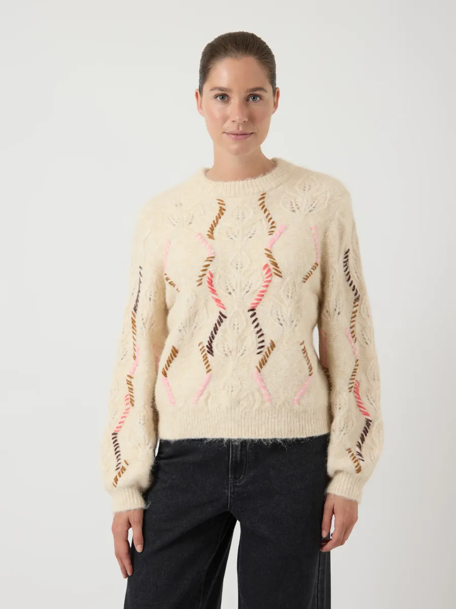 YASGABBI - Strickpullover - birch melange
