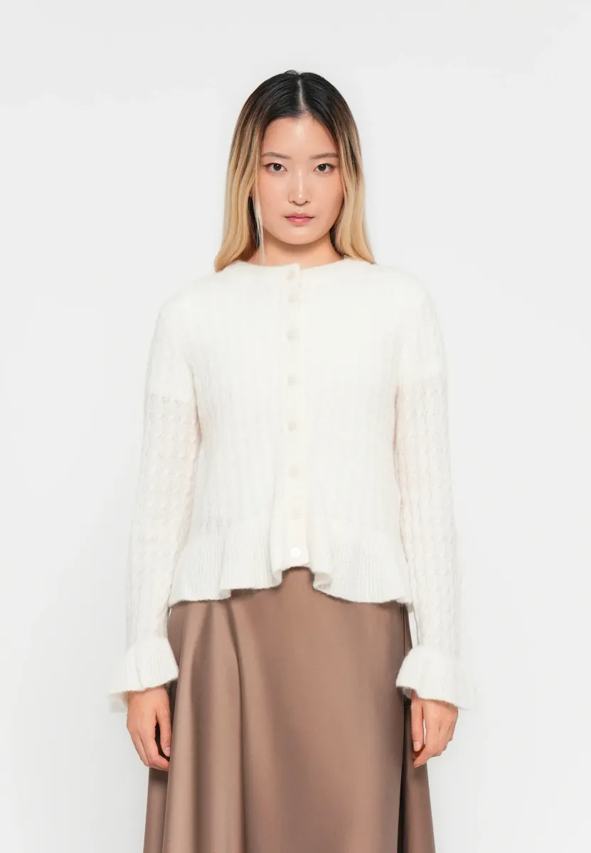 YASNUMA CARDIGAN - Strickjacke - birch