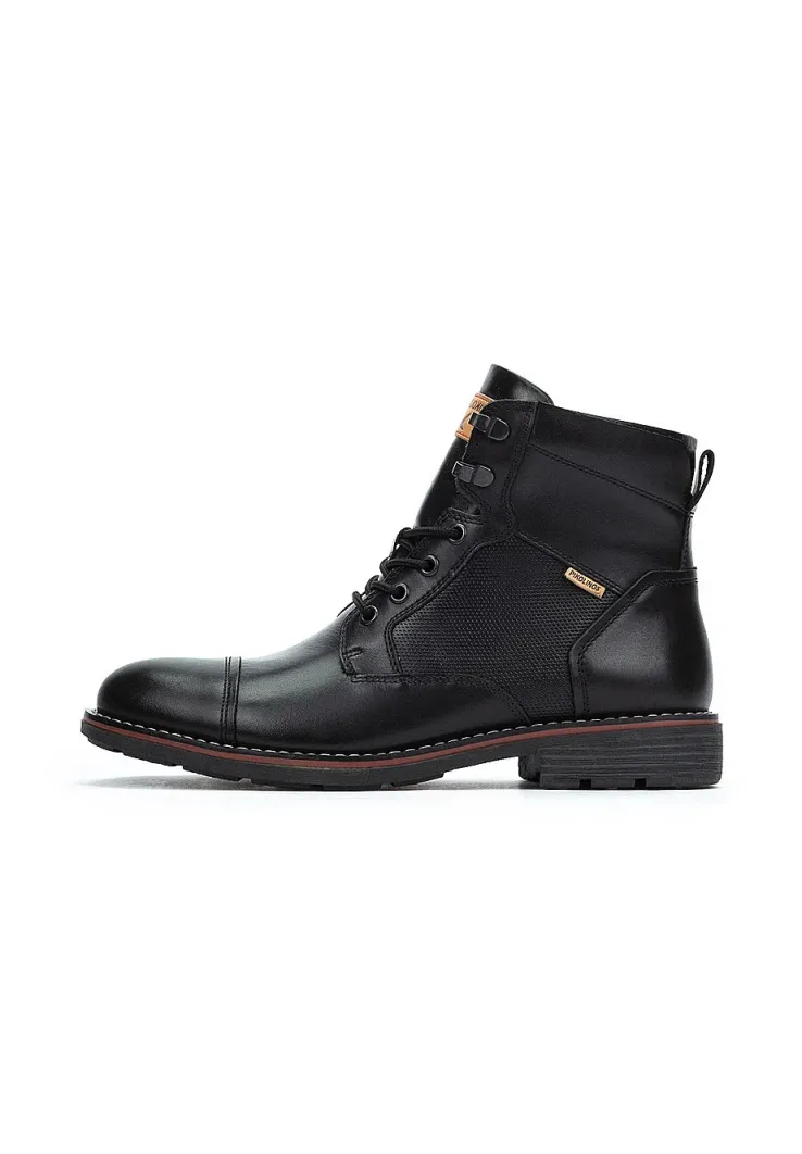 YORK - Schnürstiefelette - black