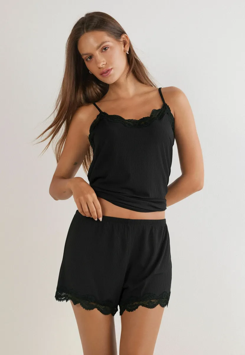 YOUR EVERY WEAR - Nachtwäsche Hose - black