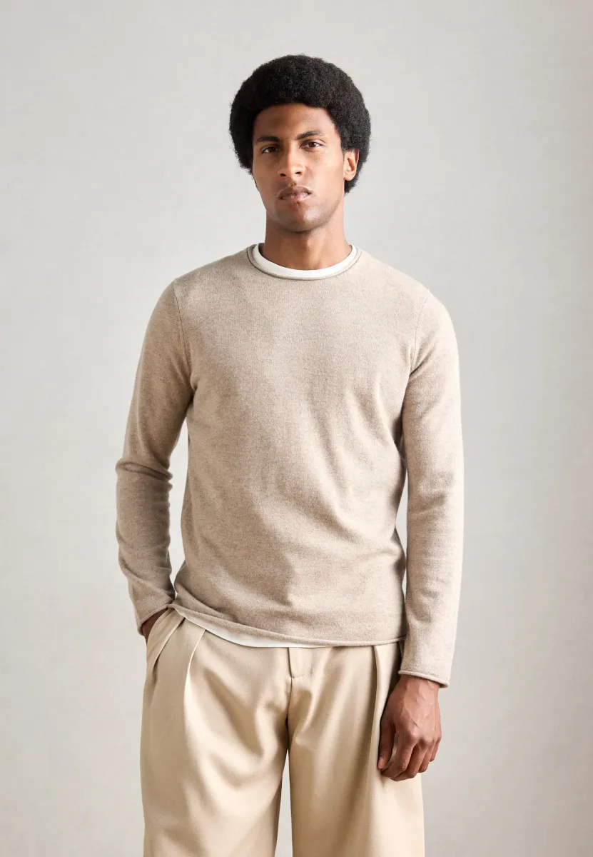 YULAN MAN - Strickpullover - toast melange