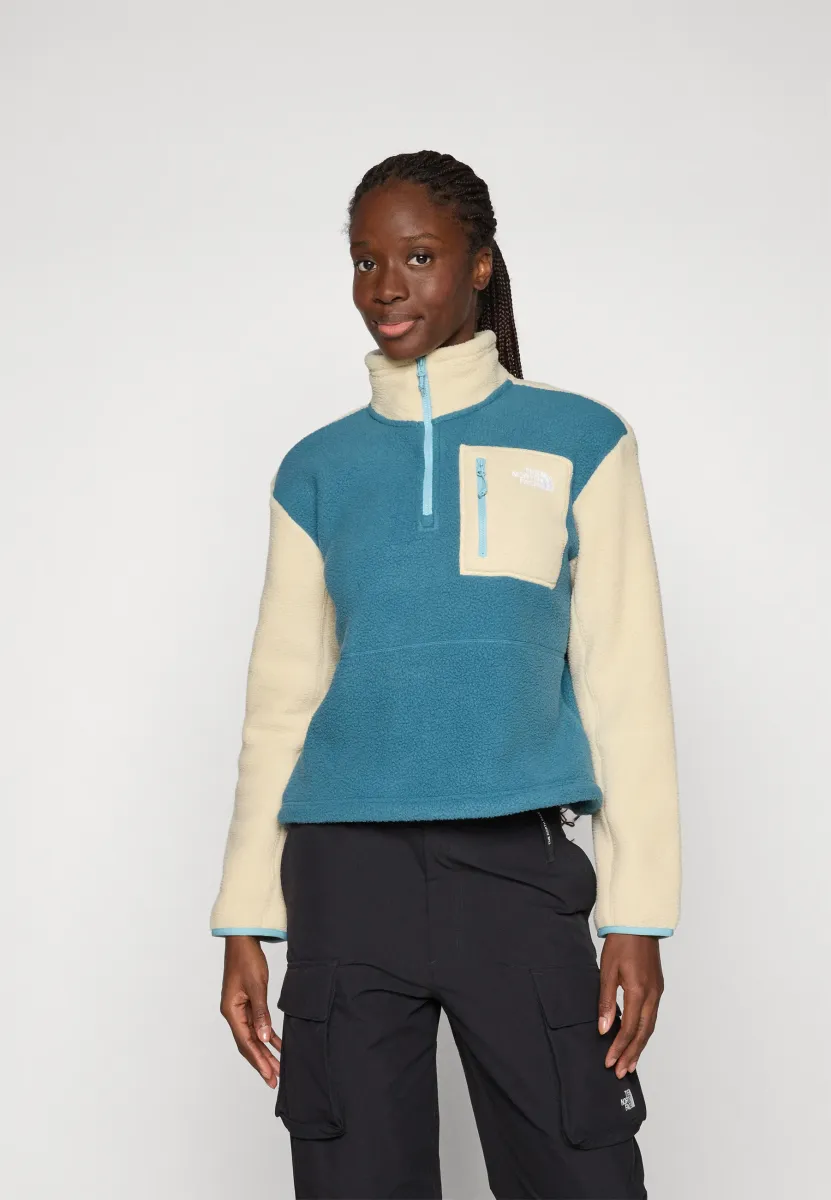 YUMIORI 1/4 ZIP - Fleecepullover - space/gravel/blue eclipse