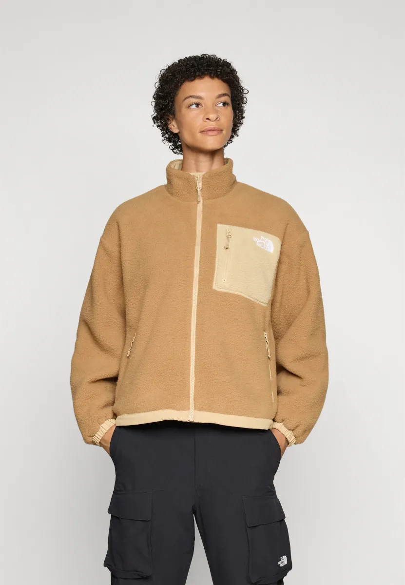 YUMIORI REVERSIBLE JACKET - Fleecejacke - khaki stone/utility brown