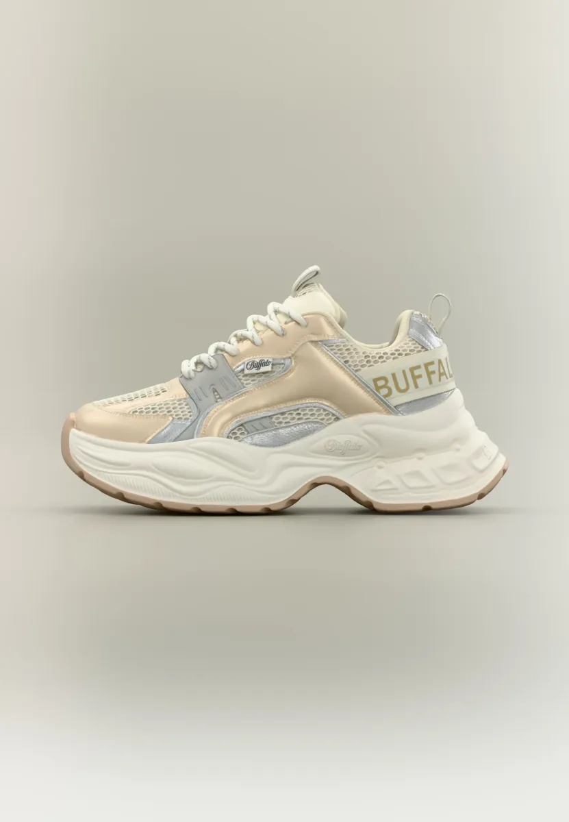 YUNO ONE - Sneaker low - cream/gold-coloured