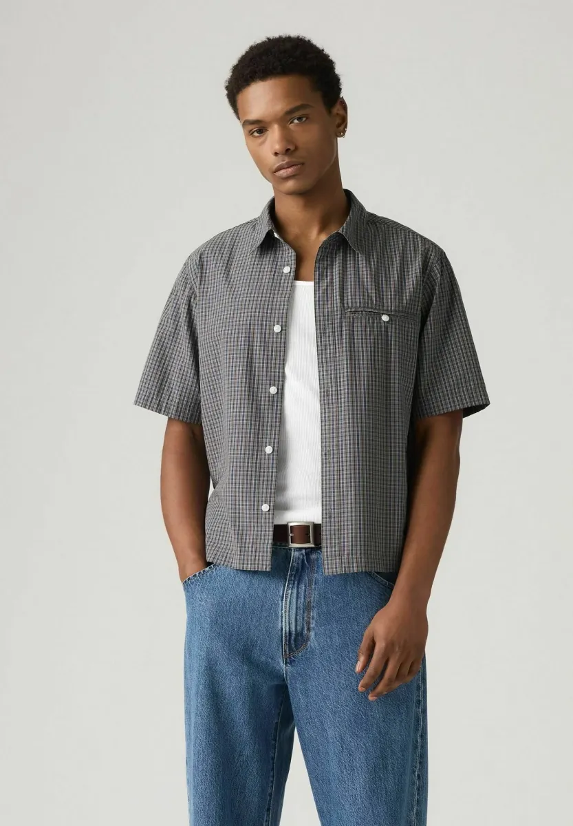 ZANDT CROPPED WAYLON STRIPE DAR - Hemd - waylon stripe dark g