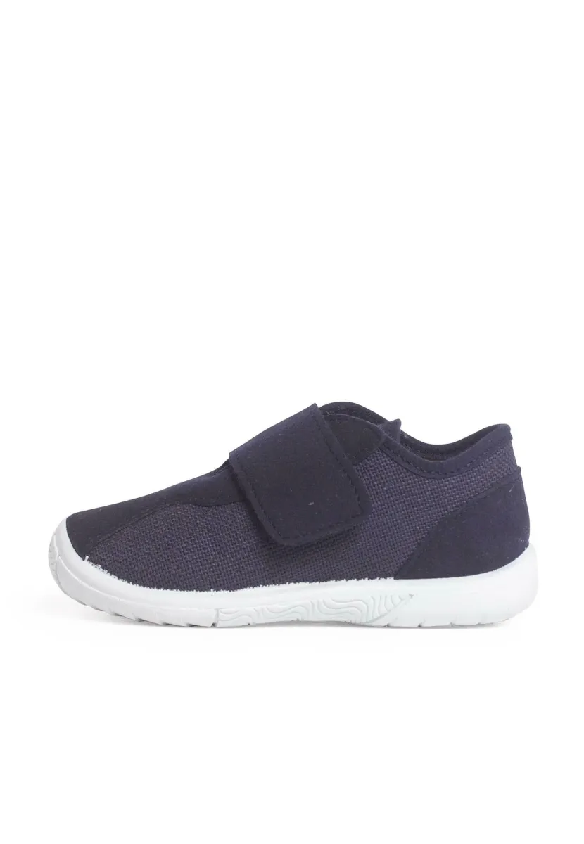 ZAPATILLAS LINO Y NOBUTEX CIERRE ADHERENTE - Lauflernschuh - azul marino